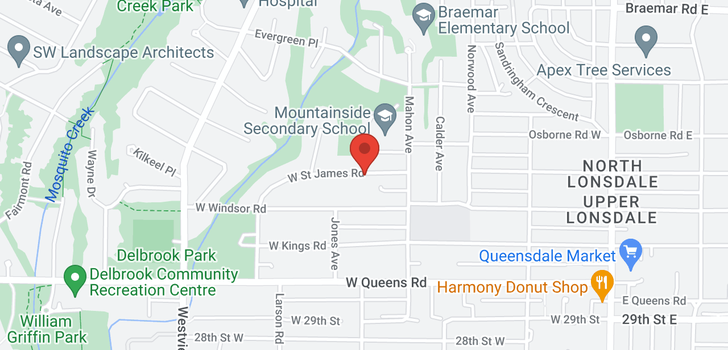 map of 451 W ST. JAMES ROAD